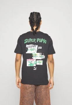 Puma Classics Super Graphic Tee - Print T-Shirt - Black -Fashion clothing 00ce687f71ae46718f00c7e7c75a6f85