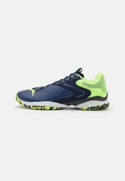 Puma Solarattack- Padel Shoes - Navy/Fast Yellow/White