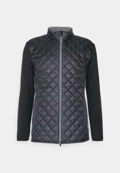 PUMA Golf Frost Quilted Jacket - Outdoor Jacket - Black/Slate Gray -Fashion clothing 01a11e574e4f4da397a66f1c4ff8a898