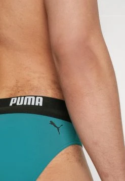 Puma Logo Swim Brief - Swimming Briefs - Teal -Fashion clothing 06a2bc38026f481997b2273c5e9715fc