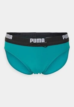 Puma Logo Swim Brief - Swimming Briefs - Teal -Fashion clothing 076b488b14d648b5911a83de69e46604