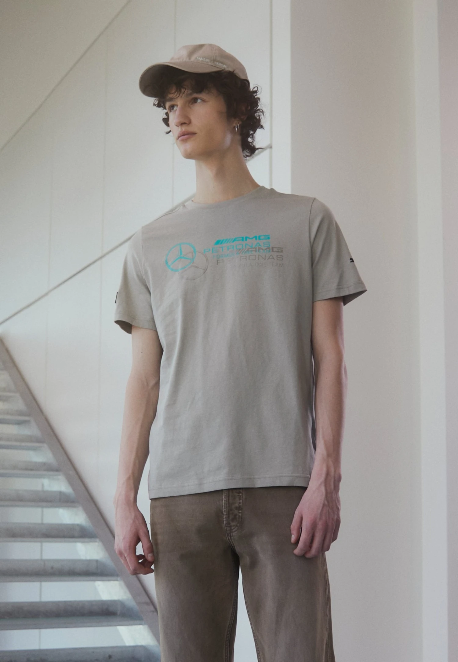 Puma Logo Tee - Print T-Shirt - Birch Tree 3 Puma Logo Tee - Print T-Shirt - Birch Tree