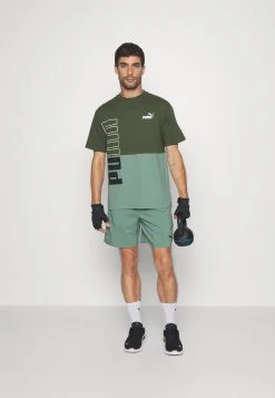 Puma Power Colorblock - Print T-Shirt - Myrtle -Fashion clothing 0b08003548b74163865210e53397e3f9