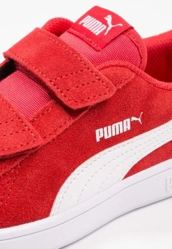 Puma Smash Unisex - Trainers - High Risk Red/White -Fashion clothing 0b30ff6ec82b498e82a72f3f6bf3b841