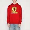 Puma Ferrari Race Big Shield Hoodie - Hoodie - Rosso Corsa -Fashion clothing 0f7c03dd0f664118b30fb6e645dcf75f