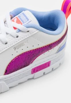 Puma Mayze Glitzy Unisex - Trainers - White/Elektro Purple/Electric Orchid -Fashion clothing 11b758cf6b344a58bce616be9a886096
