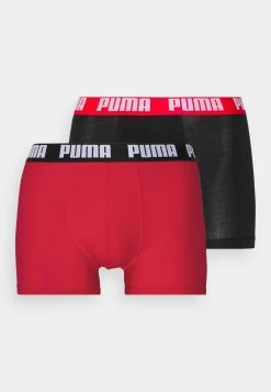 Puma Basic 2 Pack - Pants -Red/Black -Fashion clothing 162d0ac3766e4108b3489def244ca418