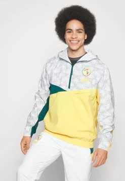 Puma Senegal Fsf Graphic Woven Hoody - Windbreaker - White/Mustard Seed -Fashion clothing 1632fe72ce5d45f1866e314eec88b496