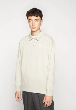 Puma Classics Crew - Sweatshirt - Pebble Gray -Fashion clothing 16919e039c474cbdb799e173f1f6fa48