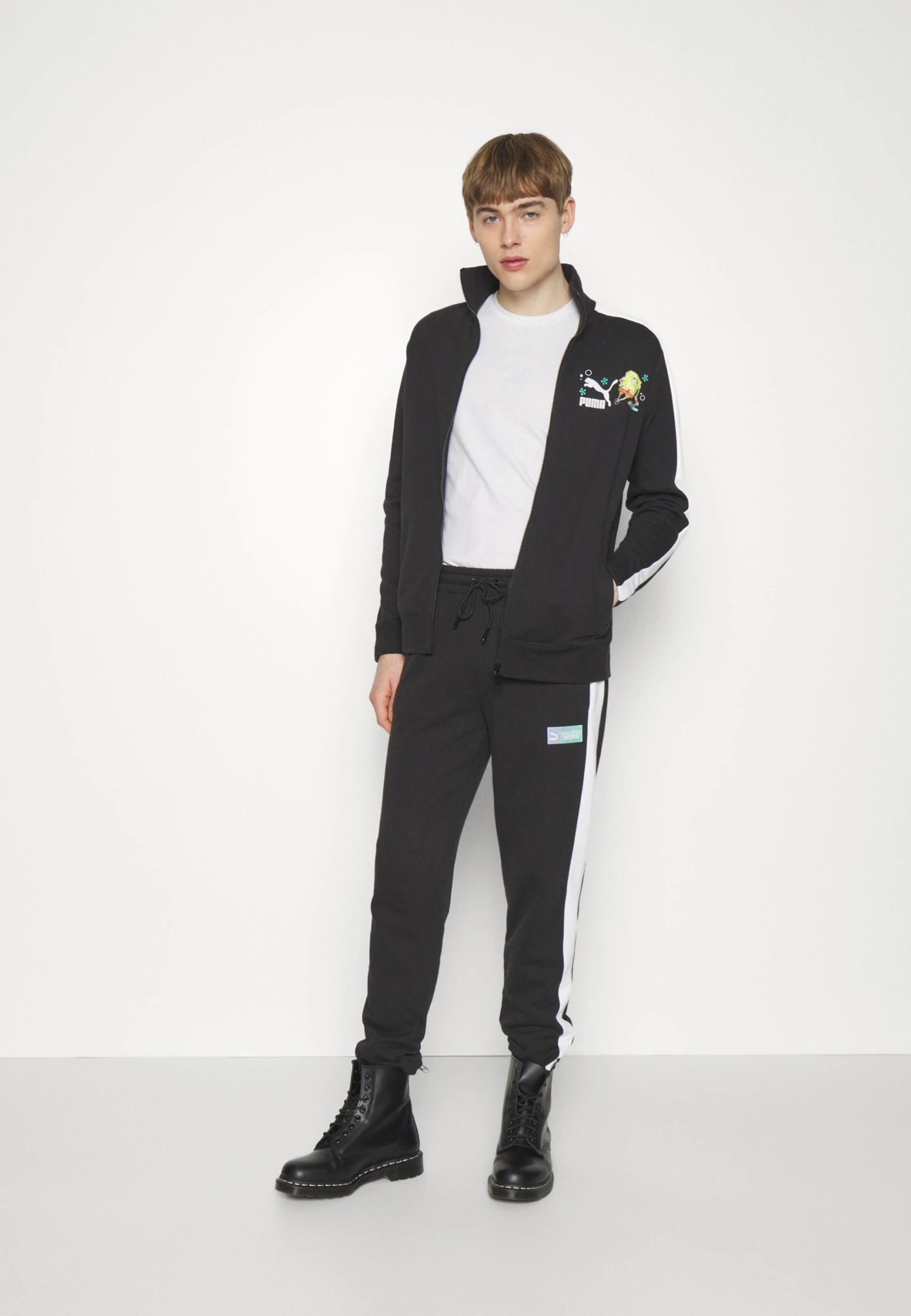 Puma Spongebob Jacket - Zip-Up Sweatshirt - Black 7 Puma Spongebob Jacket - Zip-Up Sweatshirt - Black - Image 5