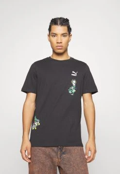 Puma Classics Super Graphic Tee - Print T-Shirt - Black -Fashion clothing 19e49bed7d104adab24c328b881c8c5d