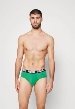 Puma Basic Brief 2 Pack - Briefs - Black/Green -Fashion clothing 1cc097b41ac44d8f840befd2fa7a5ef2