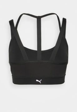 Puma Low Impact Fashion Luxe Bra - Light Support Sports Bra - Black -Fashion clothing 1d71c4ad917a4945b78b980dd2b8b6c7