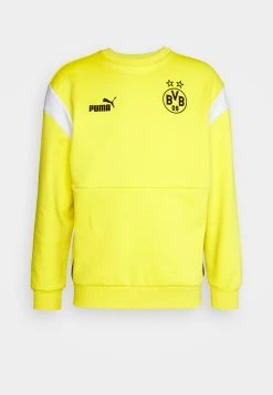 Puma Bvb Borussia Dortmund Ftblarchive Crew - Sweatshirt - Cyber Yellow/Flat Dark Gray -Fashion clothing 1d87e9f90a664d77812dc45103db86c4