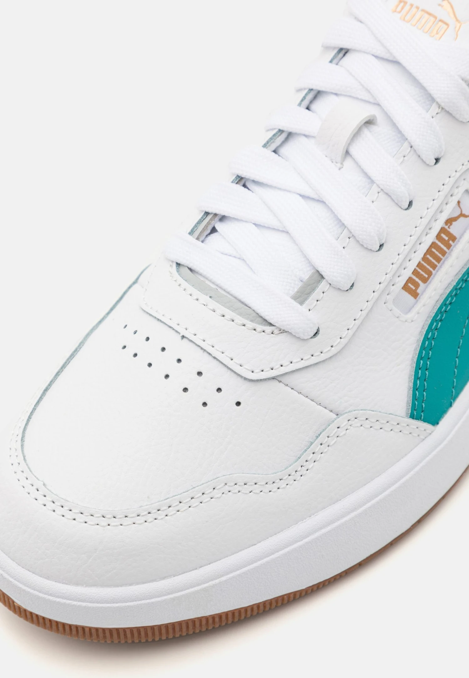 Puma Court Ultra Unisex - Trainers - White/Green Lagoon/Gold 8 Puma Court Ultra Unisex - Trainers - White/Green Lagoon/Gold - Image 6