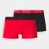 Puma Basic 2 Pack - Pants - Red/Black -Fashion clothing 2001c8dfa6f142aeb443c06093f9818c