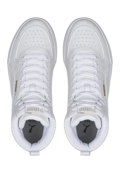 Caven Mid Unisex - High-Top Trainers - Puma White-Puma White-Puma Team Gold-Gray Violet -Fashion clothing 20583584c8b3442285b2de8adee4bcb1