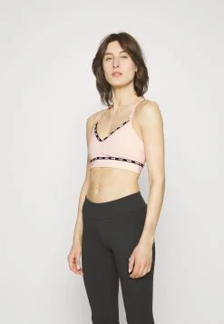 Puma Low Impact Strong Strappy Bra - Light Support Sports Bra - Rose Dust