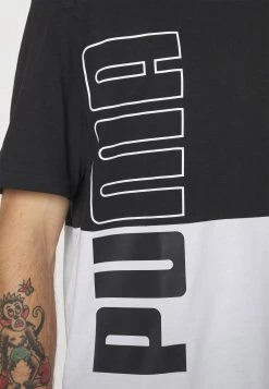 Puma Power Colorblock - Print T-Shirt - Black/White -Fashion clothing 24f4160fb50f4718b9ee428f12cde4c1