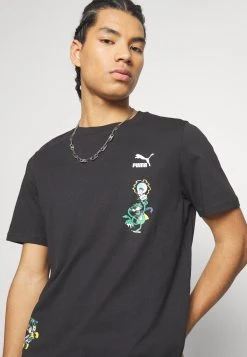Puma Classics Super Graphic Tee - Print T-Shirt - Black -Fashion clothing 2597089207c743a689b85d5f180103f7
