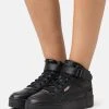 Puma Carina Street Mid - High-Top Trainers - Black/Rose Gold -Fashion clothing 26e8a2b5045d49f087a1b1e712cb2046
