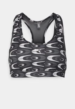Puma Mid Impact Keeps Graphic Bra- Medium Support Sports Bra - Black Concept -Fashion clothing 27227cbf1ccb4ee8b56860c44c836e93