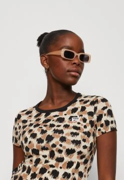 Puma DowntownSlim Tee - Print T-Shirt - Granola -Fashion clothing 272e386d5123424bba5321f37a79c7c4