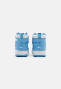 Puma Rebound Unisex - High-Top Trainers - White/Team Light Blue -Fashion clothing 28b548e695074aba9f6f4789ea3a6a6f
