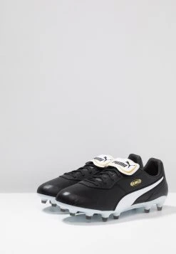 Puma King Top Fg - Moulded Stud Football Boots - Black/White -Fashion clothing 295218c9c89e4ae5b519a9a467a6aadf