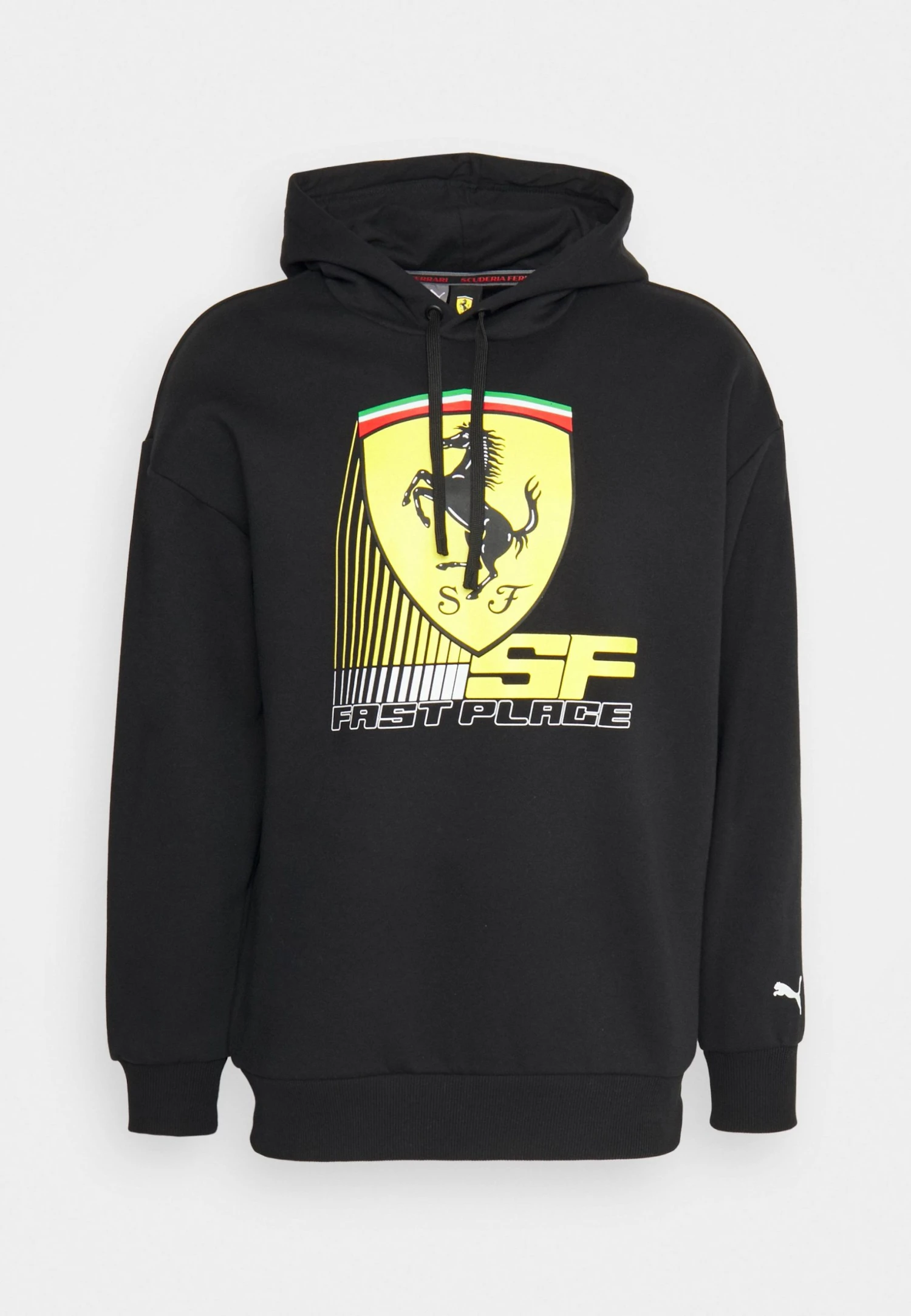 Puma Ferrari Race Big Shield Hoodie - Hoodie - Black 9 Puma Ferrari Race Big Shield Hoodie - Hoodie - Black - Image 7