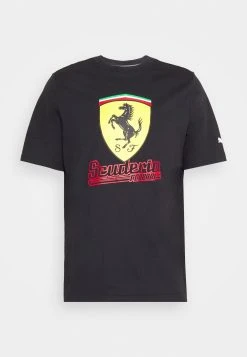 Puma Ferrari Race Big Shield Tee Heritage - Print T-Shirt - Black -Fashion clothing 2cdb905c6a544641af45a56f38ef7d25