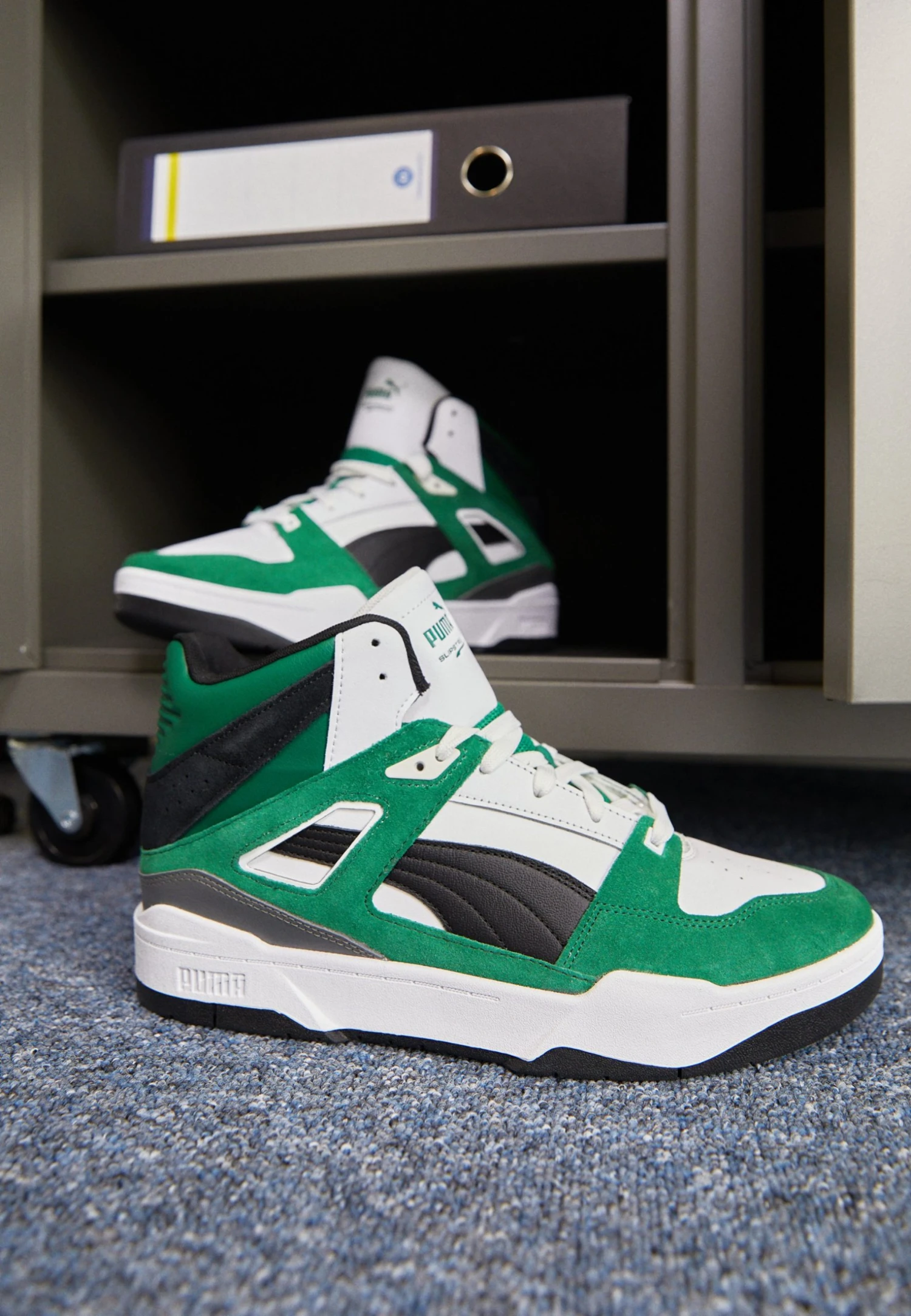 Puma Slipstream Heritage Unisex - High-Top Trainers - White/Vine/Black 4 Puma Slipstream Heritage Unisex - High-Top Trainers - White/Vine/Black - Image 2