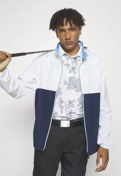 PUMA Golf Monterey Jacket - Windbreaker - White Glow/Navy Blazer -Fashion clothing 2e589c4a3be946ec96bf5ccd806d2181