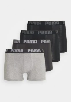 Puma Basic4P Ecom - Pants - Black/Grey Melange -Fashion clothing 312a7bf15c5b46939f8ab31b923a7372