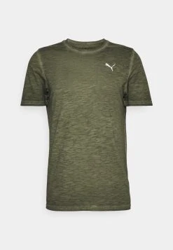 Puma Studio Foundation Wash- Basic T-Shirt - Green Moss -Fashion clothing 326d4db4493947e8a041b41cdb52a871