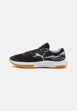 Puma Varion Ii - Handball Shoes - Black/Cool Light Gray/Yellow Blaze/Gum