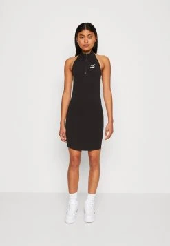 Trend 7Etter Half-Zip Mock Neck Dress - Jersey Dress - Puma Black