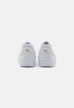 Puma Carina Street Jr - Trainers - White/Gold -Fashion clothing 3581ac3151284f6e965e55fc79deb867