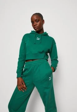 Puma Classics Cropped Tr - Hoodie - Vine 11 Puma Classics Cropped Tr - Hoodie - Vine -Fashion clothing 3590a2dc39154b2fb7a095794abb8abd