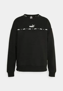 Puma Power Tape Crew - Sweatshirt - Black -Fashion clothing 35fc4cf94c9946c1b7df19e17279a606