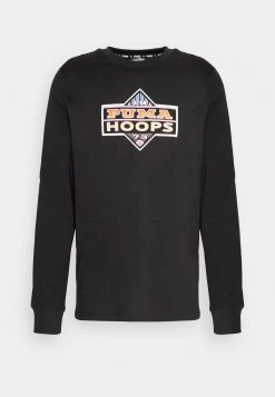 Puma Blueprint Graphic Tee - Long Sleeved Top - Black -Fashion clothing 374d433554f84894820bae7ff3819a1b