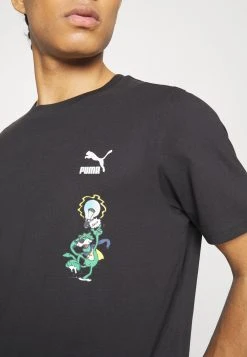 Puma Classics Super Graphic Tee - Print T-Shirt - Black -Fashion clothing 37b9ebe725cf4fad9f59bc28293e6ebb