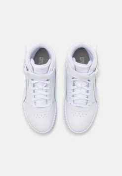 Puma Carina 2.0 Mid Jr - High-Top Trainers - White/Silver -Fashion clothing 389bd10a86284b9698e9ac49c4ea36bf