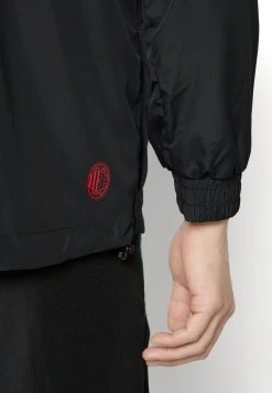 Puma Ac Milan Ftbllegacy Windbreaker - Club Wear - Black/Tango Red -Fashion clothing 38e09af9d7694993a8adcd5c22176d7c