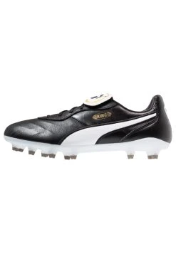 Puma King Top Fg - Moulded Stud Football Boots - Black/White