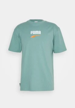 Puma Downtown Logo Tee - Print T-Shirt - Adriatic -Fashion clothing 38f89908146d4f9fadea9f868d25efeb