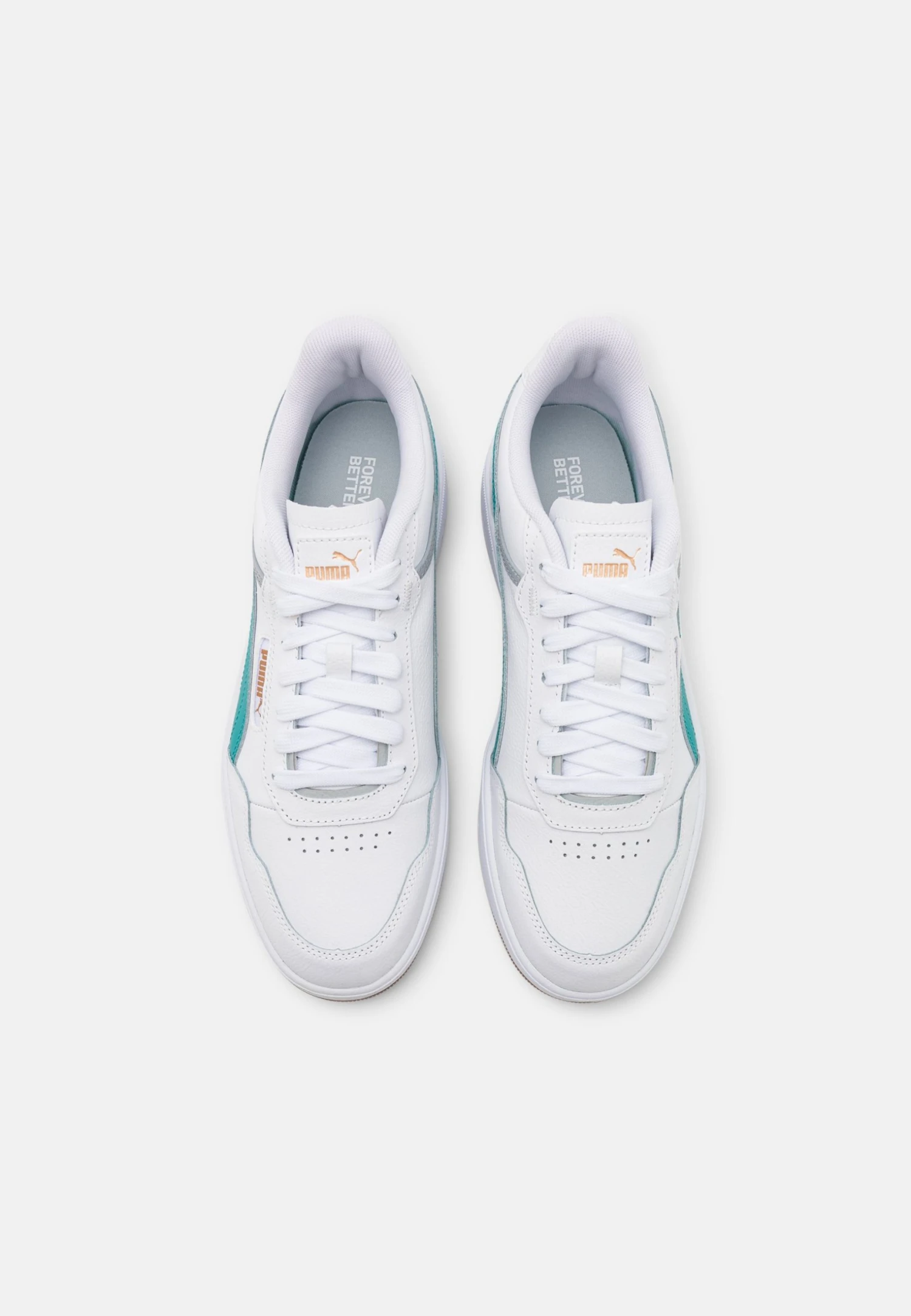 Puma Court Ultra Unisex - Trainers - White/Green Lagoon/Gold 6 Puma Court Ultra Unisex - Trainers - White/Green Lagoon/Gold - Image 4