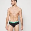 Puma Basic Brief 2 Pack - Briefs - Black/Green -Fashion clothing 3b56580890f049a3ad9000a1c617c3dd
