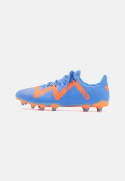 Puma Future Play Fg/Ag - Moulded Stud Football Boots - Blue Glimmer/White/Ultra Orange