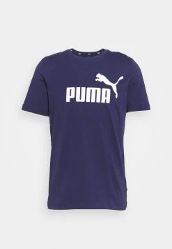 Puma Logo Tee - Print T-Shirt - Peacoat